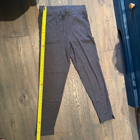 H&M Basics Grey  Purple Split Hem Lounge Pants Soft Comfortable Loungewear EUC - Picture 3 of 14